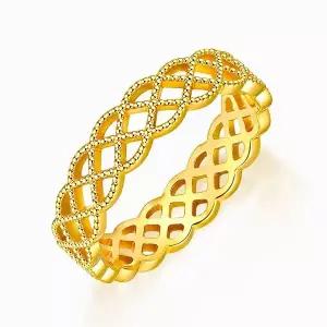 갤러리아 순금 반지 밀그레인 레이스 24K 3.75g