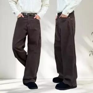 [셀러허브]남자 코듀로이 팬츠 겨울 롱 와이드 골덴 바지 (S44087594)