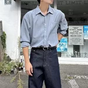 남자 오버핏 와이셔츠 링클프리 데일리 셔츠