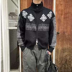 남자 니트 집업 노르딕 풀집업 가디건