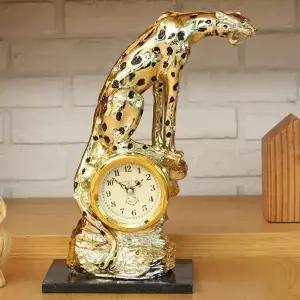 데일리데코 부르가 재규어 금장 탁상시계