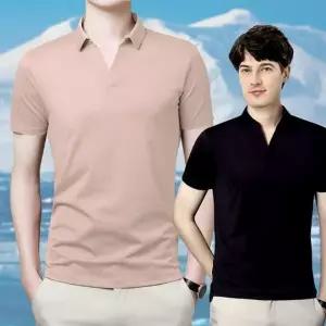 오픈 카라 무지 쿨 티셔츠 여름 반팔티 티 냉감티 반팔 오버핏 남성 셔츠 남자 PK티 카라