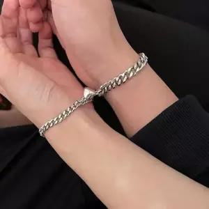 [라일리쥬얼리] Rly 하트 자석 커플 팔찌 남녀공용 데일리 우정팔찌