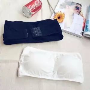 120000213후크형 튜브탑 브라 망고나시 쿨 이지 탑 언더 브래지어 바풀 크롭탑 교복 끈나시 여성 오픈숄더