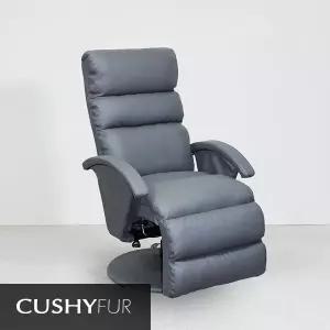 고급 가죽 1인용 리클라이너 그레이 CB-003
