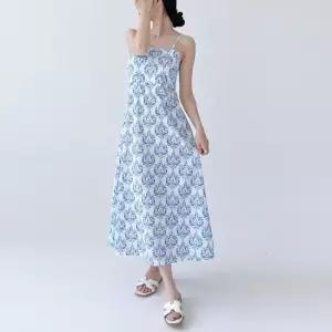 GSS DR222 썸 에스닉 백 홀터넥 비치 여름 롱원피스 타입b 흐티