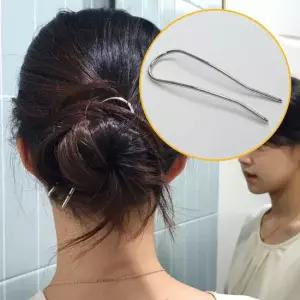 비녀 올림머리 헤어 메탈 유핀 은 헤어비녀 비녀 헤어비녀 올림머리비녀 유핀 한복뒤꽂이