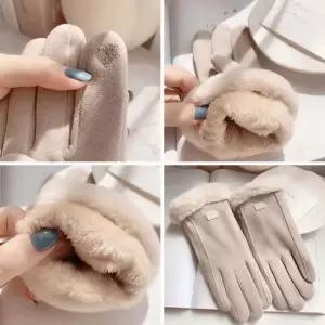 WL 터치가능한 여성 정장 스웨이드 겨울장갑 스마트폰장갑