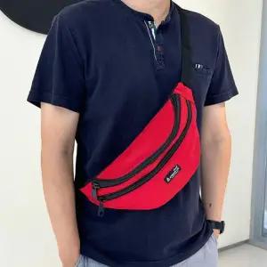 남성 크로스 힙색 웨이스트백 지퍼 포켓 슬링백 가방 슬링백가방 남성힙색 웨이스트백