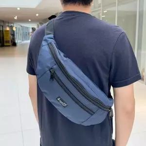 남성 크로스 힙색 웨이스트백 슬링백 지퍼 포켓 가방 남성슬링백 크로스힙색 웨이스트백