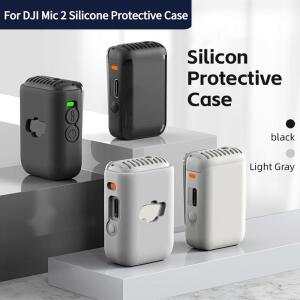 호환 Mic 2 실리콘 보호 케이스 충전 케이스 보호 커버 무선 마이크 스크래치 방지 보호 케이스