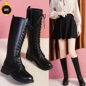 롱부츠 방한 패션 기모 세라 여성 램스판 스웨이드 삭스