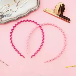 세안머리띠 웨이브 컬러 머리띠 웨이브머리띠 세안머리띠 웨이브머리띠 플라스틱머리띠