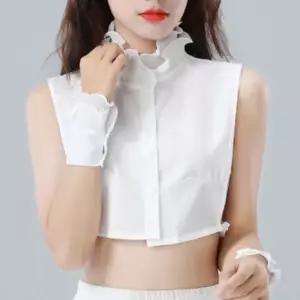 목만있는 페이크카라 - 넥라인 레이어드 페이크폴라 목티