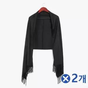 TBZ 겨울코디 베이직 머플러목도리-블랙x2개 머플러선물용