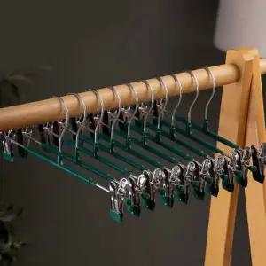 베이직 논슬립 바지걸이 10p세트 그린 치마걸이 하의걸이