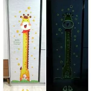 유아 어린이 인테리어 포인트 키재기 스티커 기린