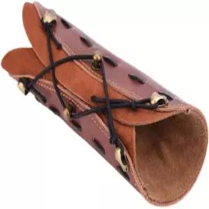 양궁 팔 가드 장궁 가죽 보호 장비 스트랩 완장