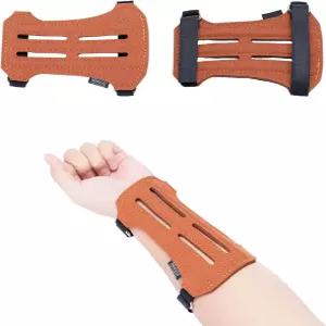 프레스폴로우 양궁 팔 가드 - 사냥 및 야외 스포츠를 위한 조절 가능한 스트랩이 있는 통기성 내구성이