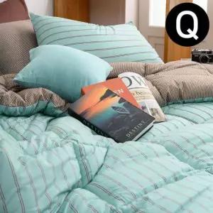 마크 차렵이불 베개커버세트 퀸 Q 민트 퀸이불베개세트