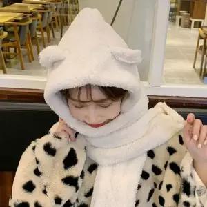 따뜻한 뽀글이 목도리 모자 양털 장갑 겨울 방한 패션