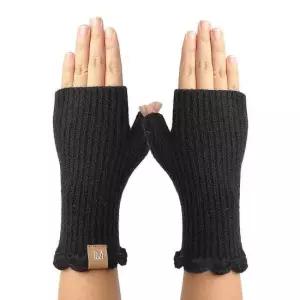TBZ 블랙 골지니트 겨울보온 핸드워머 겨울준비 겨울워머