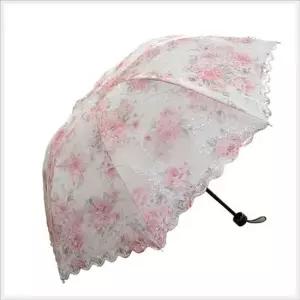 WL 고급 할매니얼 꽃무늬 플라워 잔꽃무늬 암막 양산