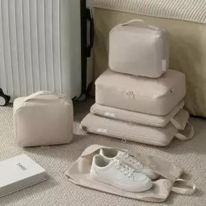 WL 여행용 압축 파우치 캐리어 정리백 가방 세트 6종 캐리어