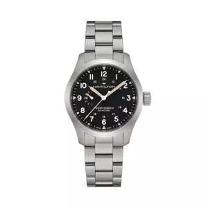 H69509130 카키필드 남성 메탈 메커니컬 40mm