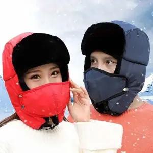 군밤모자 귀달이 털 방한모 귀마개 마스크 겨울등산_25124883