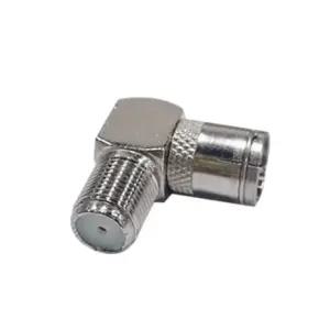 턴인  RF 커넥터 ㄱ자 변환 젠더 푸쉬타입 TV 안테나 CCTV 동축 케이블 잭 SJ0021-B