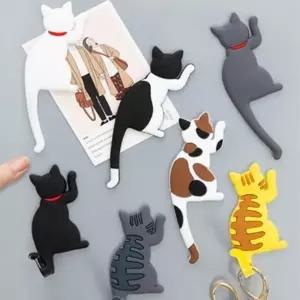 고양이 냉장고 자석 마그넷 동물 메모 열쇠고리 후크 마스크 걸이 홀더_25127253