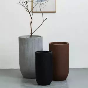 화분 중형 테라스 대형 야외 자연색 원형 식물 카페 실외