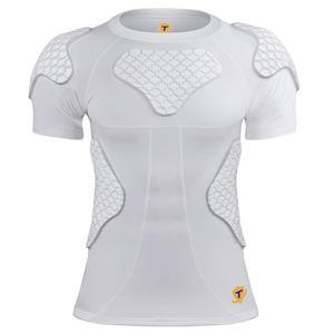 디알루돈 남성 패딩 축구 셔츠 갈비 농구 6패드 압축 보호대 하트 가슴 가드 야구, 어깨