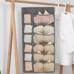 [하프클럽/]양면 포켓 속옷 수납걸이 옷걸이 행잉 양말 정리함
