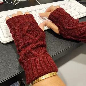 [하프클럽/]니트 꽈배기 팔토시 핸드워머 양손 한세트