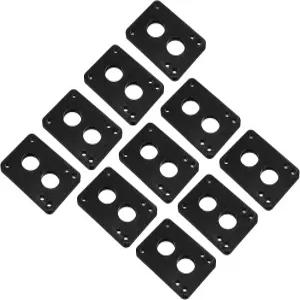 파티킬 1/4인치 스케이트보드 라이저 패드 10팩 PU 3x2 트럭용 앵글 웨지 충격 블랙