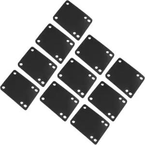 파티킬 1/8인치 스케이트보드 라이저 패드 10팩 PU 3x2 트럭용 앵글 웨지 충격 블랙