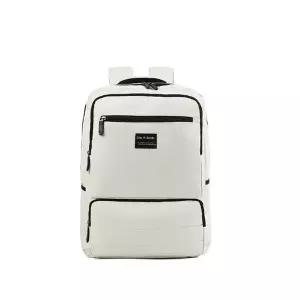 [하프클럽/]학생가방 남성 스퀘어 백팩 케주얼 가방 아이보리