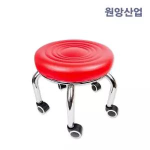 [하프클럽/]빅사이즈레드의자 이동식바퀴의자 의자 바퀴의자 레드의자