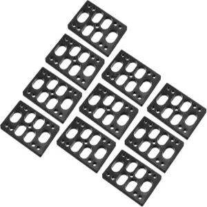 파티킬 1/4 6mm 스케이트보드 라이저 패드 10개 플라스틱 트럭용 앵글 웨지 충격 블랙