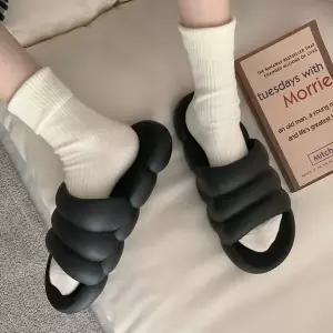 [하프클럽/]남성 뚱카롱 슬리퍼 마카롱 실내화 구름 거실화 실내용쿠션