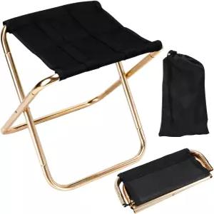 준와피 미니 캠프 스툴 경량 접이식 캠핑 휴대용 야외 의자 발 받침대 낚시 하이킹 정원 가꾸기 및 해변