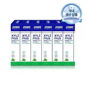 2080 주니어 어린이 자일리플러스 치약 80gX6입 7세 이상