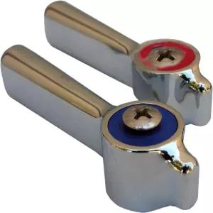 라스코 HL-33 시카고 수도꼭지 스타일 크롬 도금 레버 핸들 2피스