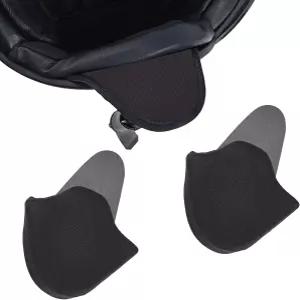 오토바이용 블랙 하프 헬멧 이어 패드 2개 청각 라이딩용 윈드 블로커 워머 자전거 및 풀 커버 머프 보호