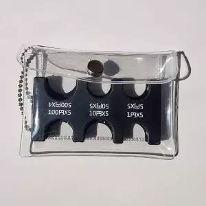 일본 동전 지갑 2종세트 엔화 홀더 여행용 PVC파우치 동전파우치