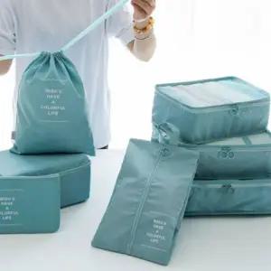 여행용 파우치 7종 세트 여행 캐리어 세면도구 워시백 정리백