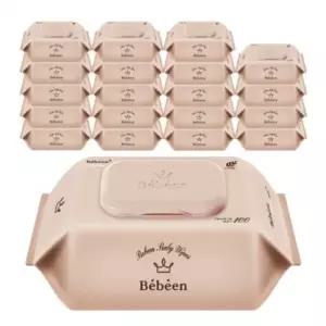 오리지널 플러스 100매 20팩 아기물티슈 전성분 안심 무자극 수분 보습 촉촉 유아용 신생아 물티슈 선물