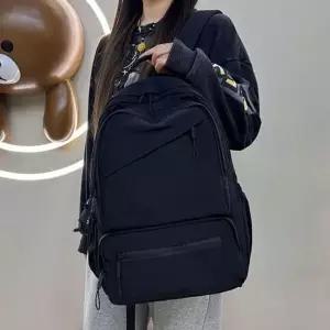 [하프클럽/]가방상점 대학생 직장인 여성 노트북 여행용 백팩 가방 블랙